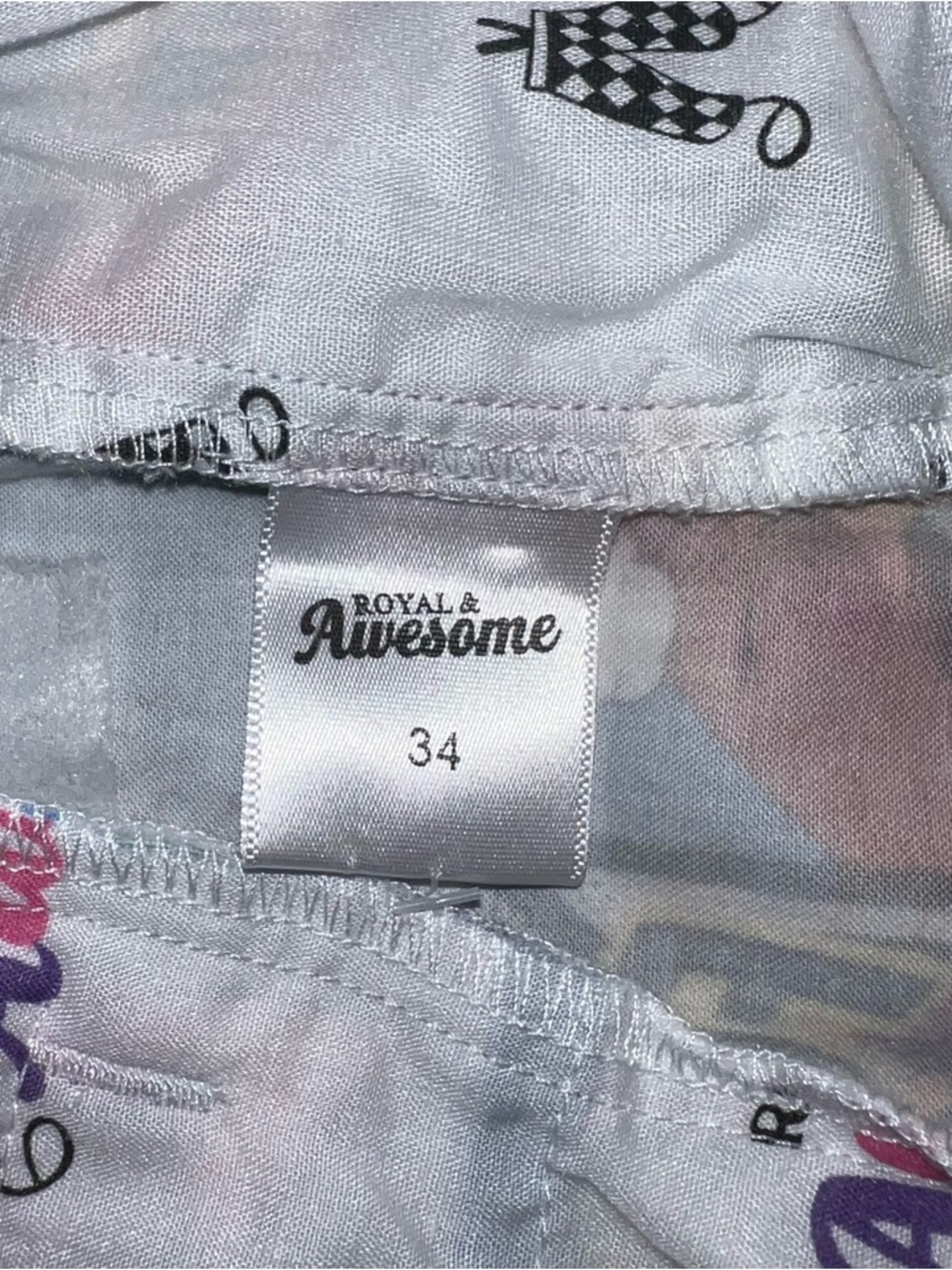 Royal & Awesome Men’s Golf Shorts Comic Print Colorful Statement Performance 34 - Picture 7 of 8